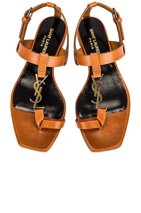 ysl slides women|saint laurent cassandra flat sandals.